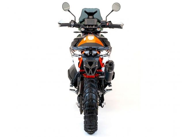 Vista lateral escape Termignoni instalado en KTM 890 Adventure 2021-2024