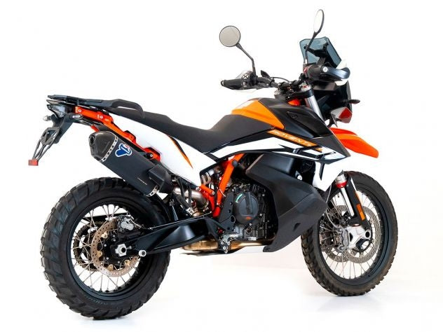 Detalle soldaduras TIG y construcción acero inoxidable escape Termignoni KTM 890