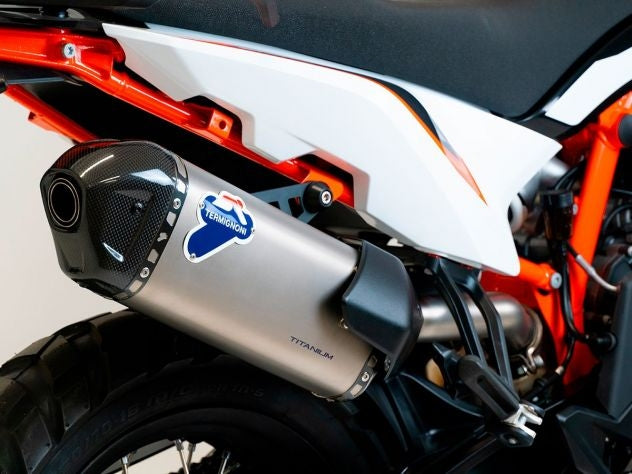 Silenciador Termignoni approved acero inoxidable y titanio vista completa