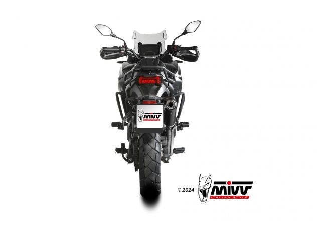 Tapón de fibra de carbono genuina en escape Mivv para CFMOTO 700 MT