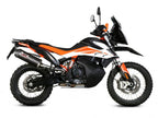 Escape Mivv Oval Carbono montado en KTM 890 Adventure lateral derecho