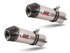 Escapes Mivv Oval titanio carbono para Suzuki GSX-R 1300 Hayabusa montados en moto
