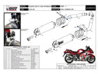 Acabado premium titanio y carbono escape Mivv para Hayabusa 2008-2017