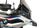 Vista lateral deflector WRS BMW F800GS mostrando canal de aire