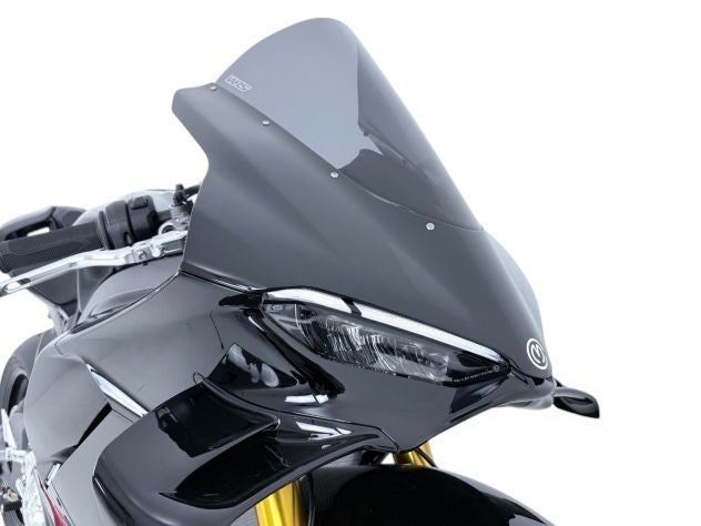 Comparativa altura parabrisas WRS Race vs original Panigale V4 2025