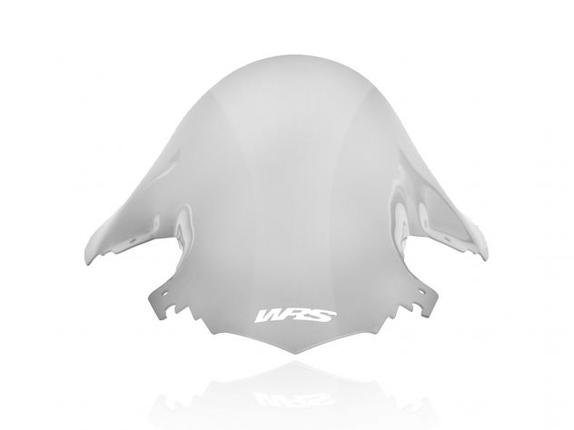 Detalle de acabado ahumado racing en parabrisas WRS BMW S1000RR