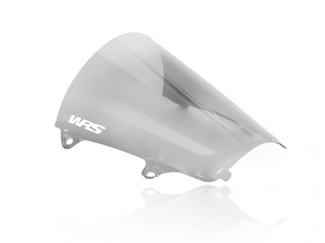 Parabrisas alto WRS ahumado montado en Honda CBR 600 RR vista frontal