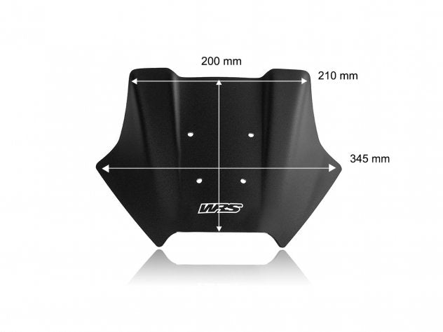 Detalle montaje parabrisas sport WRS Yamaha 2024-2026