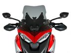 Parabrisas WRS dark smoke montado en Ducati Multistrada V4 2021-2026