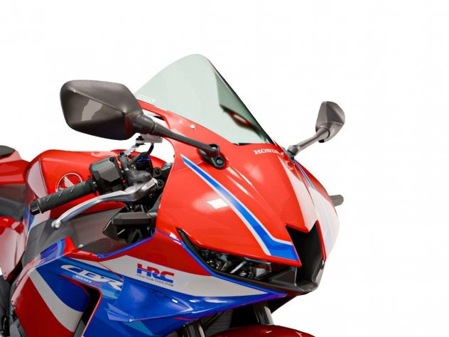 Detalle espesor 2mm parabrisas WRS Plexiglass certificado MotoGP