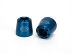Detalle mecanizado CNC contrapesos Gilles Tooling Cone aluminio anodizado