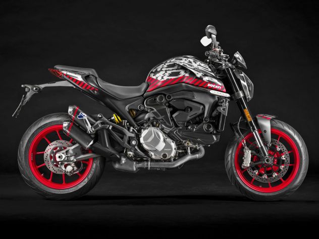 Terminales Termignoni acero negro Ducati Monster 937 Plus Euro 5 homologado