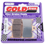 PASTILLA DE FRENO DELANTERO FA252HH SINTERIZADA S33 GOLDFREN