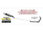 Silenciador Arrow homologado con varilla refuerzo lateral para MT-09 SP 2025