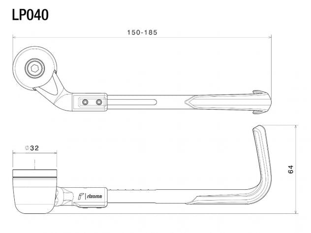 Protector palanca freno Rizoma Sport Edition Ducati Panigale V4 montado