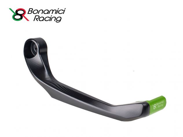 Detalle diseño aerodinámico protección palanca freno Bonamici Racing LPRR