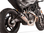 Detalle construcción acero racor catalizador QD Monster 797 homologado Euro 4