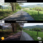 Pantalla Shoei CWR-F2 fotocromática comparativa día noche