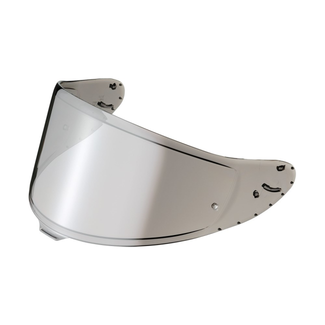 Pantalla Shoei CWR-F2 plata espejo vista frontal