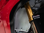 Detalle diseño alveolar protector radiador Evotech Panigale V4 S 2026