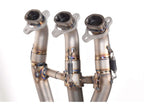 Detalle silenciador Konix Evo titanio brushed con carcasa carbono y paracalor fibra de carbono sistema Spark WSSP