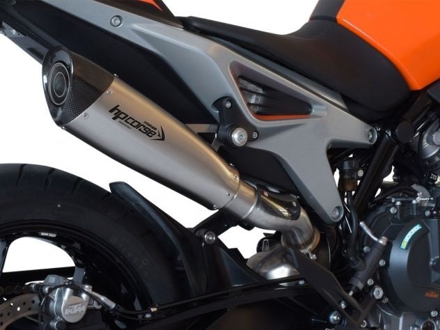 Terminal escape HP Corse carbono acero esmerilado KTM Duke 790