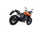 Detalle construcción acero inoxidable escape Arrow KTM Duke 790
