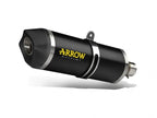 Escape Arrow Race-Tech aluminio Dark con tapa carbono montado en KTM 890 Adventure 2025