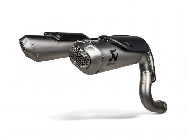Silenciador cónico Akrapovic titanio diseño Moto3 Streetfighter V2