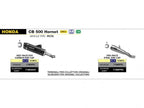 Escape Arrow Indy Race EVO aluminio dark con tapa carbono para Honda CB 500 Hornet 2024