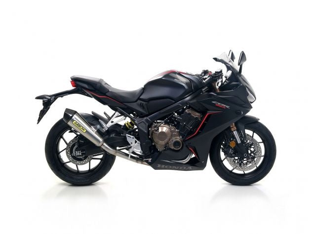 Escape Arrow X-Cone homologado Honda CB650R CBR650R detalle construcción premium