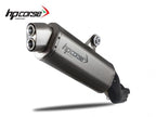 Escape HP Corse 4-Track R acero satinado montado en BMW R 1200 GS Adventure