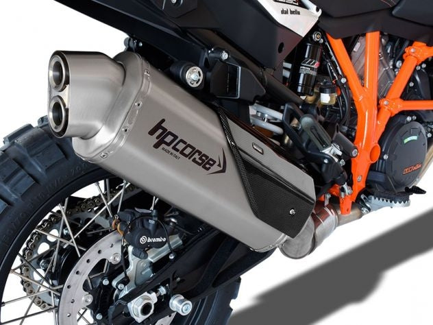 Escape completo HP Corse construcción hidroformada sin soldaduras KTM Adventure