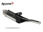 Escape HP Corse 4-Track R corto acero satinado montado en KTM 890 Adventure