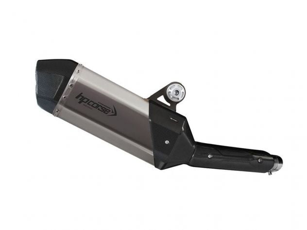 Slip-on HP Corse SPS Carbon Short con logotipo láser grabado Yamaha Ténéré 700