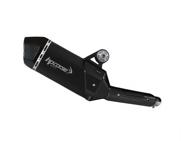 Escape completo HP Corse SPS Carbon Short acero negro para Yamaha Ténéré 700 2019-2025