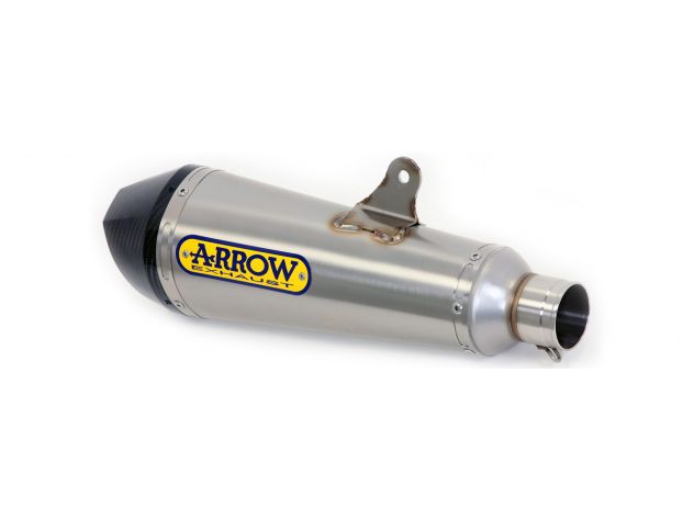 Detalle tapa final fibra de carbono escape Arrow X-Kone GSX-S 750