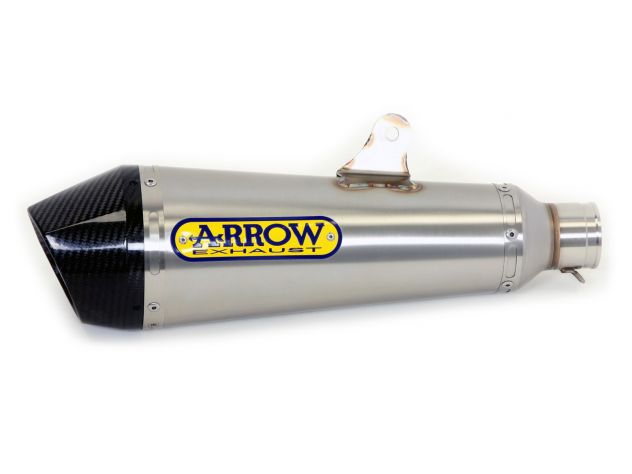 Logo Arrow grabado en silenciador X-Kone acero inoxidable GSX-S 750