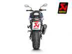 Logo Akrapovic grabado en silenciador carbono escape homologado GSX-S 750