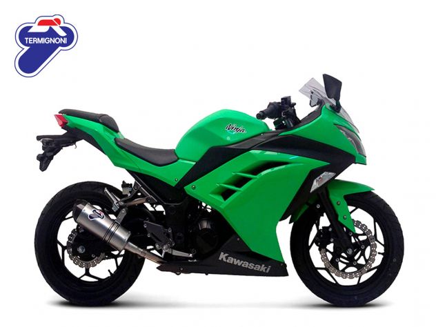 Escape Termignoni Relevance acero inoxidable carbono Kawasaki Ninja 300 R 2012-2017