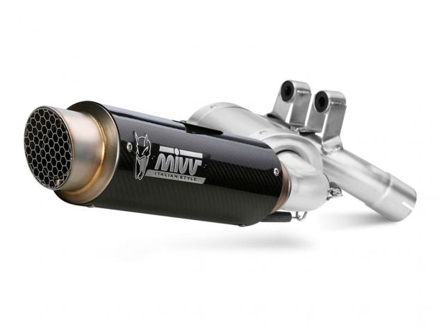 Terminal Mivv GP Pro Carbon con rejilla protectora extraíble estilo MotoGP