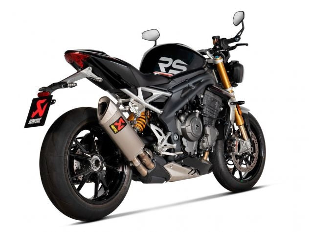 Tapa terminal Akrapovic titanio con logo grabado Speed Triple 1200