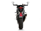 Silenciador Akrapovic titanio montado en Triumph Speed Triple 1200 RS 2024