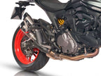 Escape QD Twin Gunshot titanio montado en Ducati Monster 937 2021
