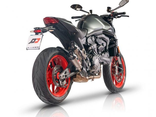 Rejilla estilo GP escape doble salida QD Exhaust Ducati Monster