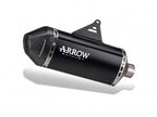 Escape Arrow Explorer aluminio dark montado en Suzuki V-Strom 1050 2025 vista lateral