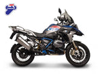 Silenciador Termignoni titanio con trasero carbono R 1200 GS detalle acabado