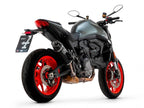 Detalle fondo fibra de carbono escape Arrow Indy homologado Euro 5