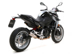 Silenciador Arrow Indy Race aluminio carbono instalado en BMW F 900 R 2024