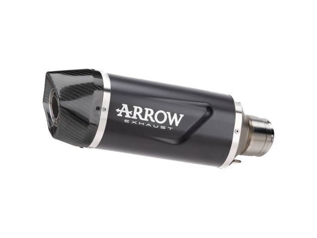 Escape Arrow Indy Race Evo aluminio carbono Kawasaki Z 500 2024 montado vista lateral